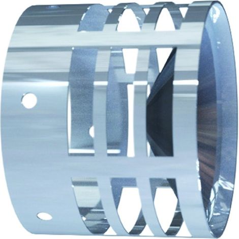 TERMINALE SCARICO FUMI ORIZZONTALE INOX AISI 304 ø80   PUCCI SRL