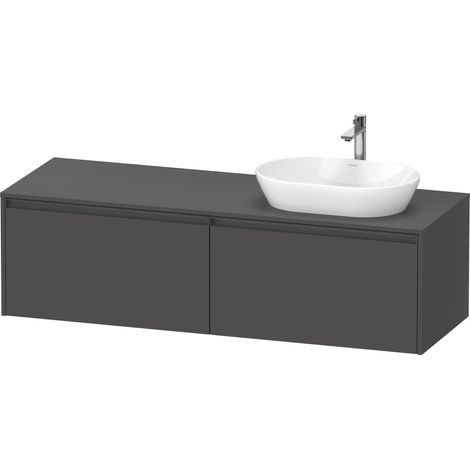 Duravit Ketho.2 bâti-support de lavabo en console, découpe de la
