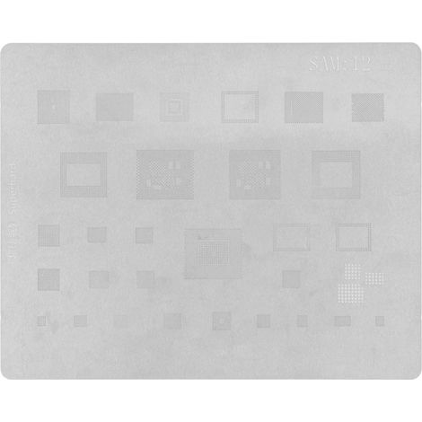 Modèle de pochoir de reballage BGA, filet de retouche rapide en acier inoxydable pour Samsung S20