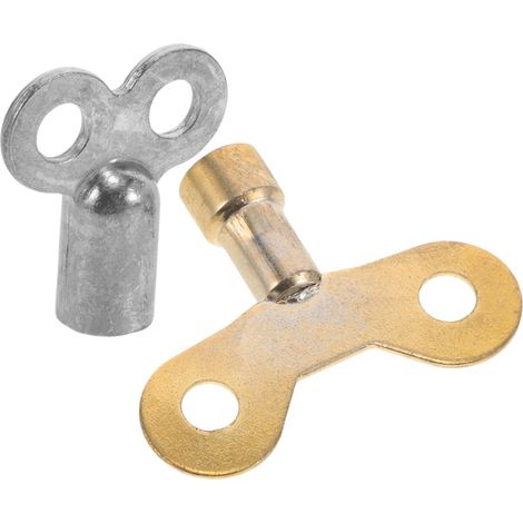 2pièces Clé De Radiateur Avec Trou Carré Outil Pour Purgeur De Radiateur Clé De Purge Pour Système De Chauffage Accessoire De Plomberie (1/4)