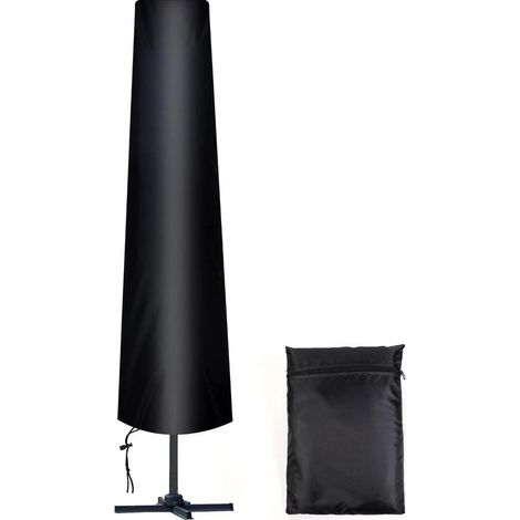 Housse Parasol Droit Ø 300 cm, 210D Oxford Housse de Protection pour Parasol avec Sac de Rangement, Résistant aux Intempéries, aux UV, à la Neige (1/5)