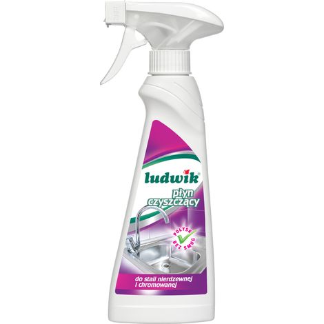 Ludwik Edelstahl-Flüssigkeit – streifenfreier Glanz, 250 ml