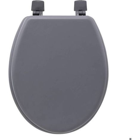 Abattant WC en bois laqué COLORAMA - 5five Simply Smart - Gris (1/5)