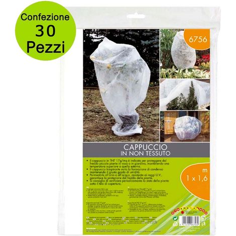 Multipack 30 pezzi telo protettivo piante agrivelo in tnt 1,0 x 1,6 metri