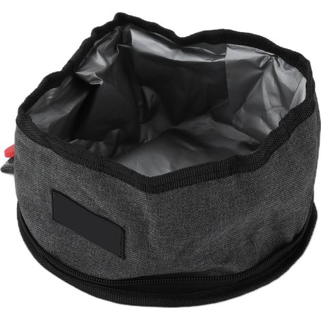 Gamelle de voyage pliable pour chien, légère et facile à ranger, avec fermeture éclair, idéale pour la randonnée et l'escalade. (1/5)