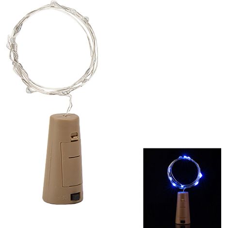 LED-Lichterkette mit Stopper – blau