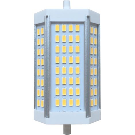 Dimmbare R7S-LED-Lampe, 118 mm, 30 W, DJ-Stil, 3000 lm, Wand-/Sicherheits-/Bodenbeleuchtung, warmweiß 3000 K