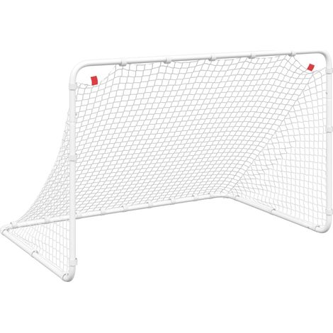 Maison Exclusive - Fußballtor Weiß 122 x 81 x 81 cm Stahl