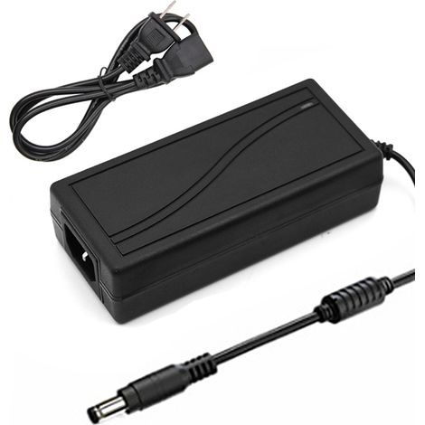 Adaptateur secteur LED avec connecteur mâle 5,5 x 2,1-2,5 mm pour transformateur d'éclairage 15 V CC / 100-240 V CA pour ruban LED