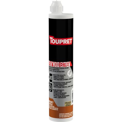 Répar'wood Extrême Enduit époxy Bi-composant Bois - Toupret