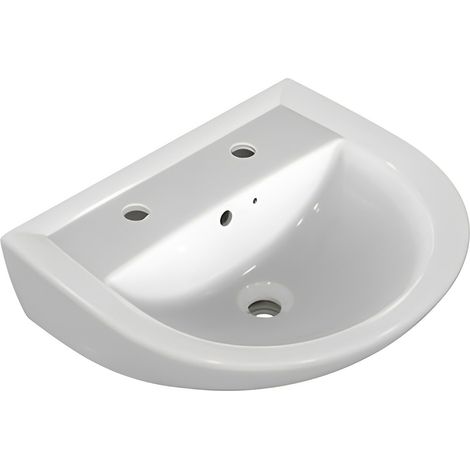 Armitage Shanks Sandringham 21 Washbasin 550mm Wide - 2 Tap Hole (1/2)