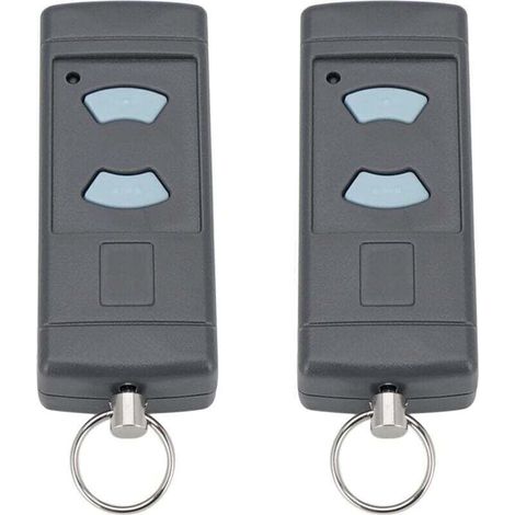 Confezione da 2 trasmettitori di ricambio per apriporta da garage con pulsante blu 868, XU, MHz per HORMANN HSE2-868 HSM4-868 HSE4-868 compatibile con Tubauto HSM4-868 HS4-868 --Crezuo-Crezuo
