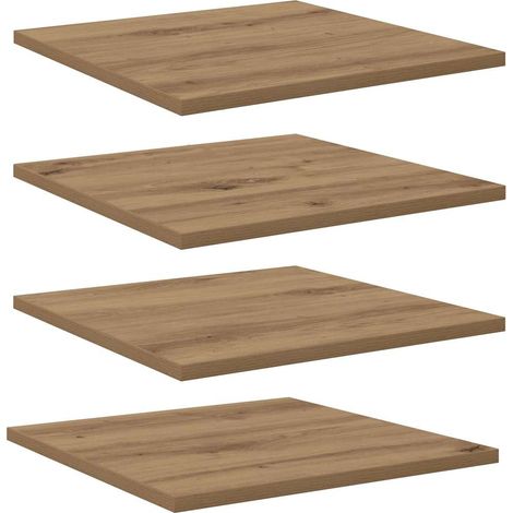 Maison Exclusive - Regalbrett 4 pcs Braun 40 x 40 x 1,5 cm Holzwe
