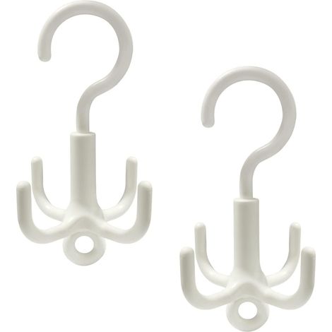 Crochet de ceinture, porte-écharpe et porte-cravate, crochet fixe, 2 pièces à 4 branches (1/5)