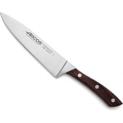 Cuchillo de Cocina Arcos Natura 155410 de Acero Nitrum, Mango de Madera de Palisandro y 16 cm de Hoja en estuche (1/5)