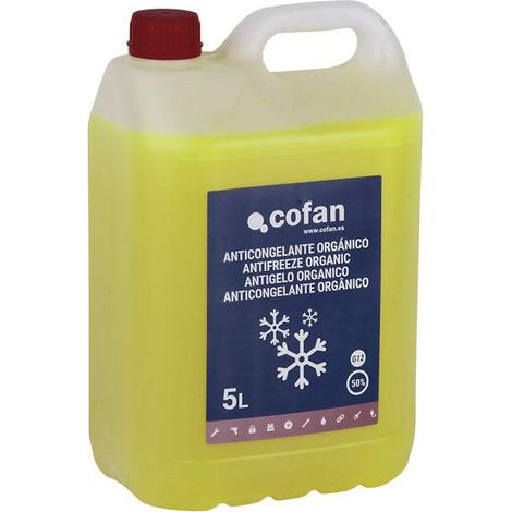 ANTICONGELANTE G-12 50% ORGÁNICO AMARILLO 5 L (1/2)