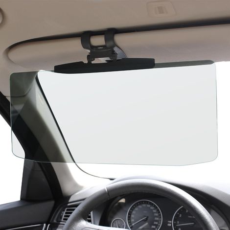 Parasol para coche, extensión para parasol delantero, antideslumbrante y con protección UV para el asiento del conductor o del pasajero, apto para vehículos, taxis, jeeps, autocaravanas y camiones. (1/5)