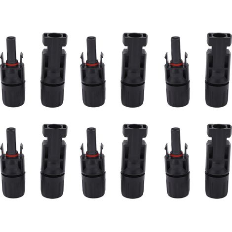 Lot de 12 Connecteurs Solaires Photovoltaïques IP67 Broches Cuivre Étamé Mâle Femelle Kit Industrie 1000V 45A (1/5)