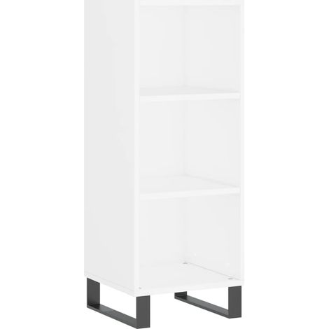 Maison Exclusive - Aparador de madera de ingeniería blanco 34,5x3 (1/5)