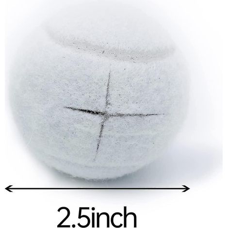 Set mit 4 vorgeschnittenen Tennisbällen zum Schutz von Möbelbeinen und Fußböden, robuste und langlebige Filzgleiter. (1/3)