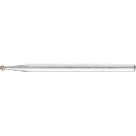 PFERD TOOLS Diamant-Schleifstift Kugel Ø2,0mm Schaft-Ø3 mm D91 (fein) zum Gravieren und Entgraten 5 Stk