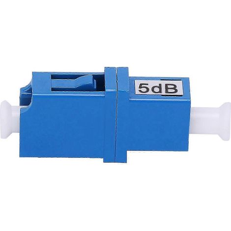 Adaptateur atténuateur LC/UPC-5DB, coupleur fibre optique monomode, raccord femelle-femelle, connecteur optique à bride, perte 5dB, compatible FTTH. (1/5)