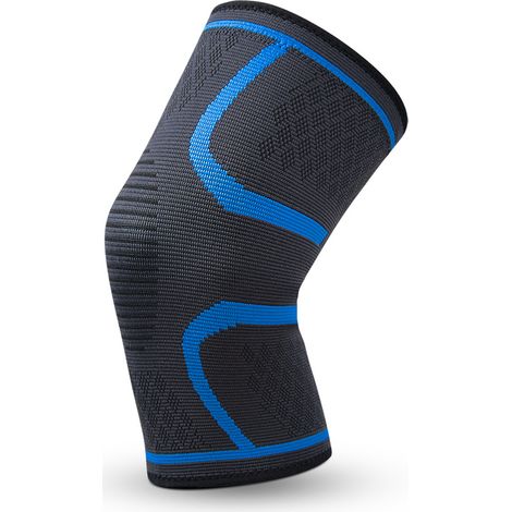 Genouillère De Compression - Support Stabilisateur 3D - Pour Course Et Sport - Taille Unique Bleu (1/2)
