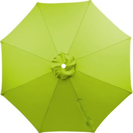 Parasol de rechange épais et résistant de 3 mètres, 8 baleines, vert, tissu polyester, protection UV.