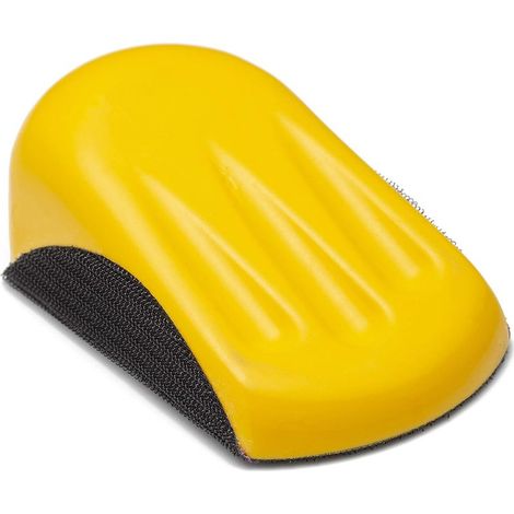 Bloc de ponçage Manuel en Mousse pour disques de ponçage Auto-agrippants de 125 mm - 80 x 125 mm (1/4)