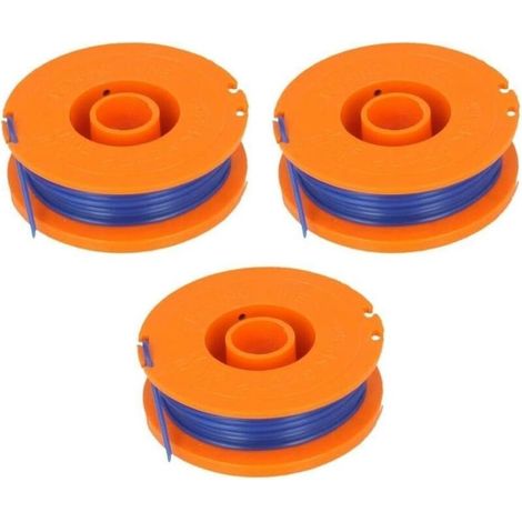 Flymo FL225 Lot de 3 bobines rechange pour débroussailleuse sans fil CT250/CT250X et à alimentation unique 1,5 mm, 10 m par bobine - PACK (1/4)