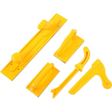 5pcs Bloc Poussoir de Sécurité et Bâton Lot pour Table de Défonceuse, Outils de Menuiserie (1/4)