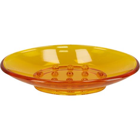 Seifenschale aus Kunststoff, Seifenhalter – orange (1/3)