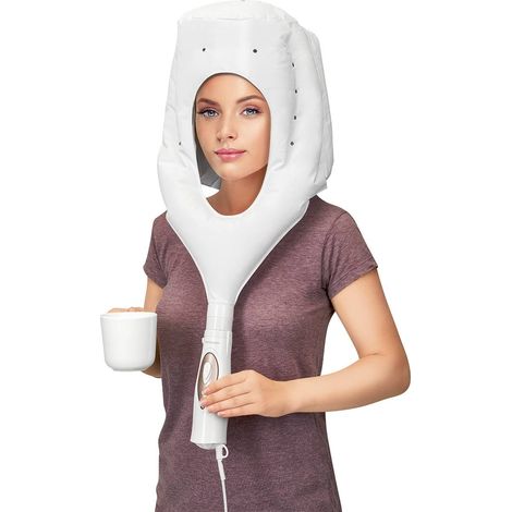 Hotte sèche-cheveux 400W – 2 niveaux de température – Réglage à froid – Fonction ionisation pour cheveux brillants – 2 accessoires interchangeables – Proficare (1/5)