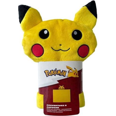 Plaid a capuche 3D - POKEMON - Pikachu - 120 x 150 cm - Ultra doux - Design coloré (1/3)