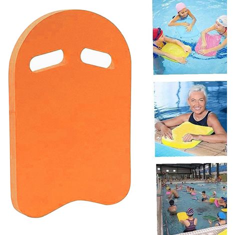 1 planche de natation, en mousse EVA, 40 x 27 x 2,6 cm, poignées ergonomiques, pour apprentissage natation enfants et adultes (1/5)