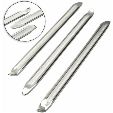 Outil démonte-pneu en acier forgé – Lot de 3 outils de 30,5 cm – Conception à tête arquée pour pneus difficiles – Résistance et durabilité (1/5)