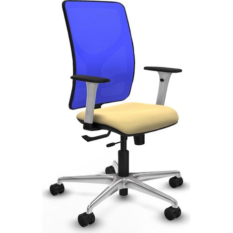 Chaise de bureau piqueras y crespo Motilla blanc mousse découpée (1/2)