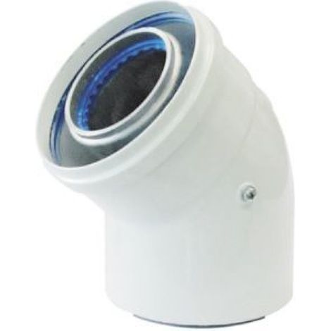 TECNOGAS Curva Coassiale 45° 60X100