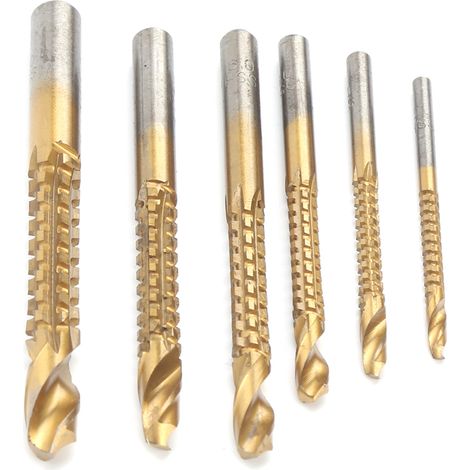 6 Mèches à Dents de Scie pour Perceuse Visseuse, Forets Multifonctions pour Bois (1/5)
