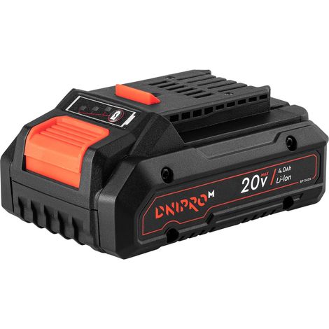 Dnipro-M BP-240N Batería de Litio 20V 4Ah, Compacta y Ligera, Carga Rápida, Compatible Herramientas DM20, Alto Rendimiento y Autonomía (1/5)