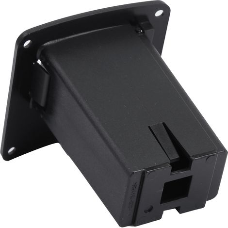 Étui Organiseur en Cuir PU pour Micro Guitare Électrique Basse, Couvercle Pile 9V, Boîtier Rangement avec Poche, Lot de 1 (01) (1/5)