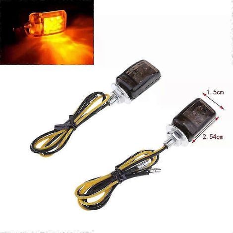Mini-Motorrad-LED-Blinker, gelb, schwarz - JXLGV (1/5)