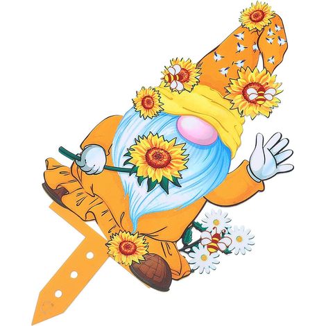 Osterschild Gartendeko mit Gartenschild Pfahl aus Acryl