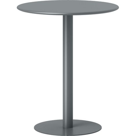 Runder Esstisch aus Stahl für 2 Personen - Kompaktes, modernes Design