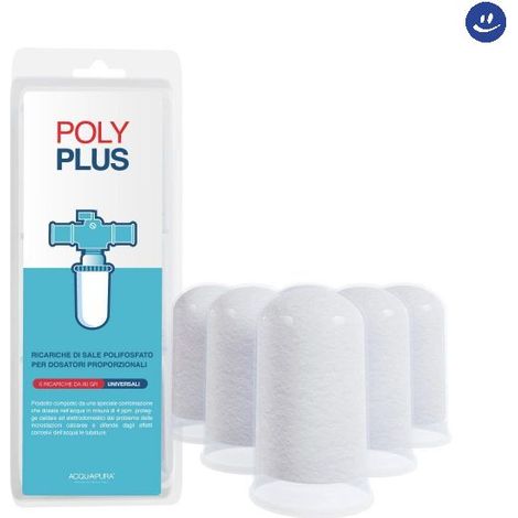 Poly Plus Ricariche di Sale Polifosfato per Dosatori Proporzionali da 80GR