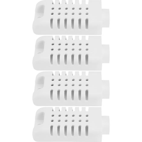 4 Pièces Boîtier de Capteur de Température Et D'humidité 60 X 27 Mm Compatible avec AM2301 Blanc (1/5)