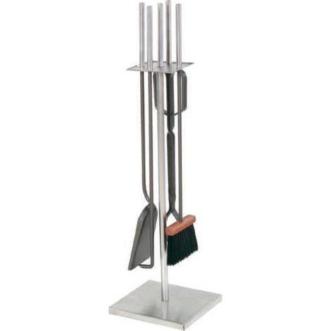 Juego de Accesorios para Chimenea de Acero Inoxidable 71 cm  Utensilios para Limpieza de Estufas y Chimeneas (1/5)