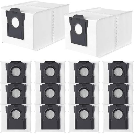 FOREHILL 14 Sacs à poussière pour Dreame X40/X50 Ultra Complete, X40/X50 Master, X30 Ultra, L10s Ultra /L10s Pro Ultra /L10s Pro Gen 2 /L10s Plus, L20/L40/L50 Ultra, pour Mova E30 Ultra/P50 Pro Ultra (1/5)