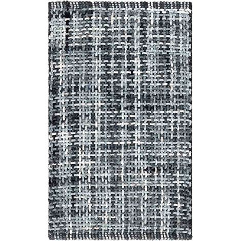 Tappeto da bagno CRAZY ANTRACITE, morbido e assorbente in microfibra antiscivolo, lavabile in lavatrice, ideale per doccia, lavabo e sanitari, con effetto intreccio 60x120cm (1/5)