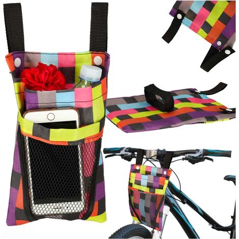 Fahrrad lenkertasche zebramuster